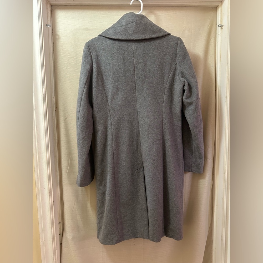Cole Haan Signature Gray Wool Blend Coat Women’s Size 10 Classic Winter Jacket - Picture 8 of 9